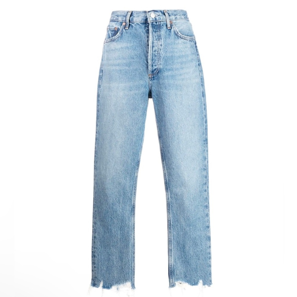 AGOLDE Women’s Riley Crop High Rise Jeans in Haven